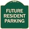 Signmission Designer Series-Future Resident Parking Green Heavy-Gauge Aluminum, 18" x 18", G-1818-9840 A-DES-G-1818-9840 - alternate 1